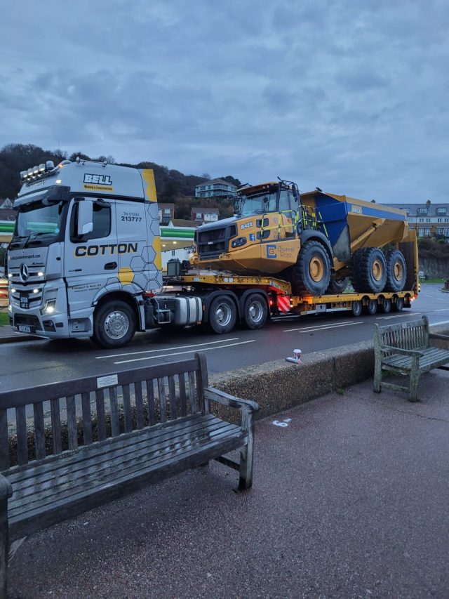 B45 dump truck to Folkstone